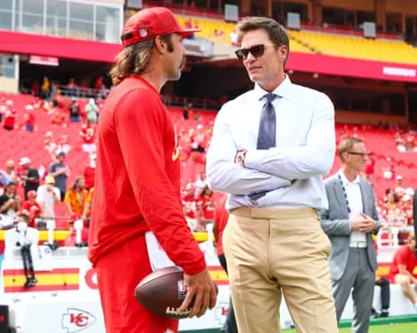 Tom Brady draws social media outrage as appearing in Vegas coaching booth